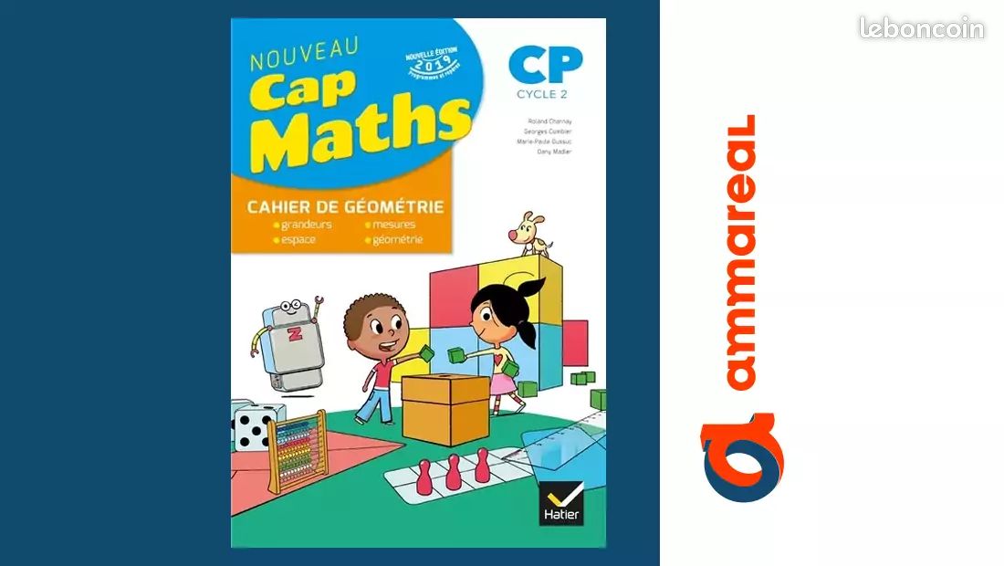 CAP MATHS CP Éd. 2019 - Cahier de Géométrie-Mesure - Roland Charnay, Georges Combier, Marie... (image 1)