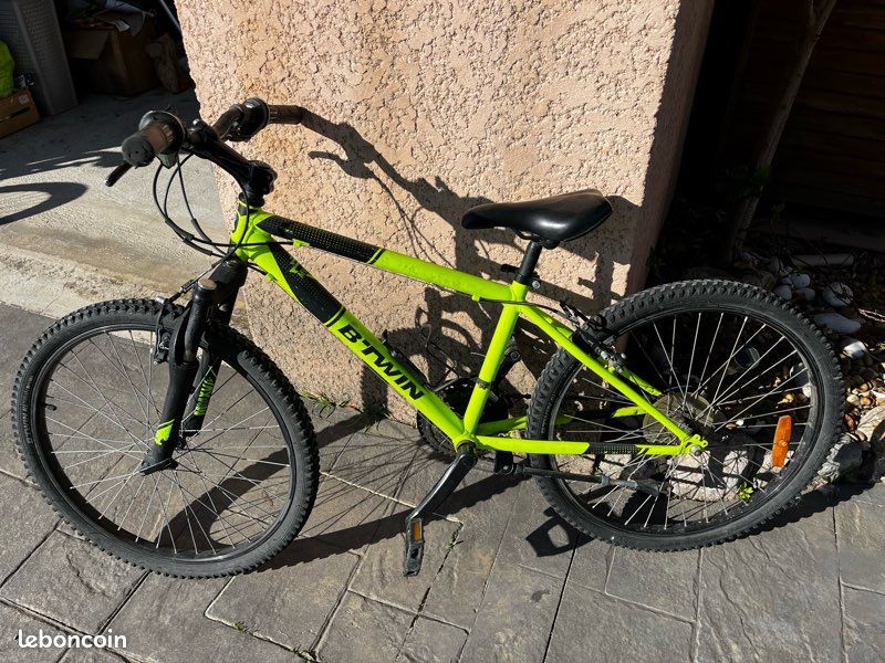 Jaune Fluo VÃ©lo DÃ©cathlon 24 Pouces Rockrider 24 Pouces Vtt