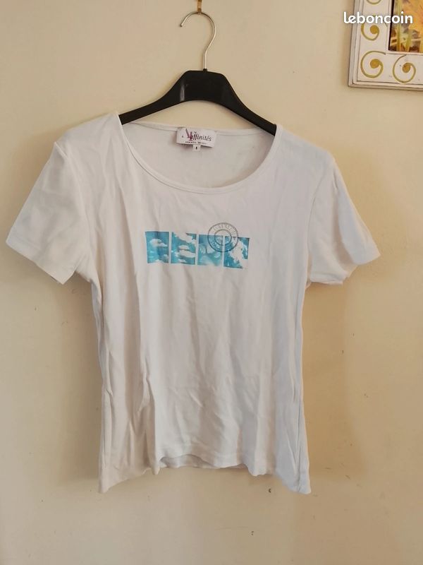 T-shirt / Top Armand Thiery Taille 38/M Blanc - Occasion En Très Bon état