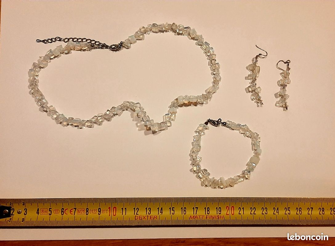 Parure bijoux pierre de lune (image 1)
