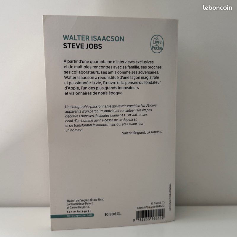 Livre Steve Jobs (image 3)