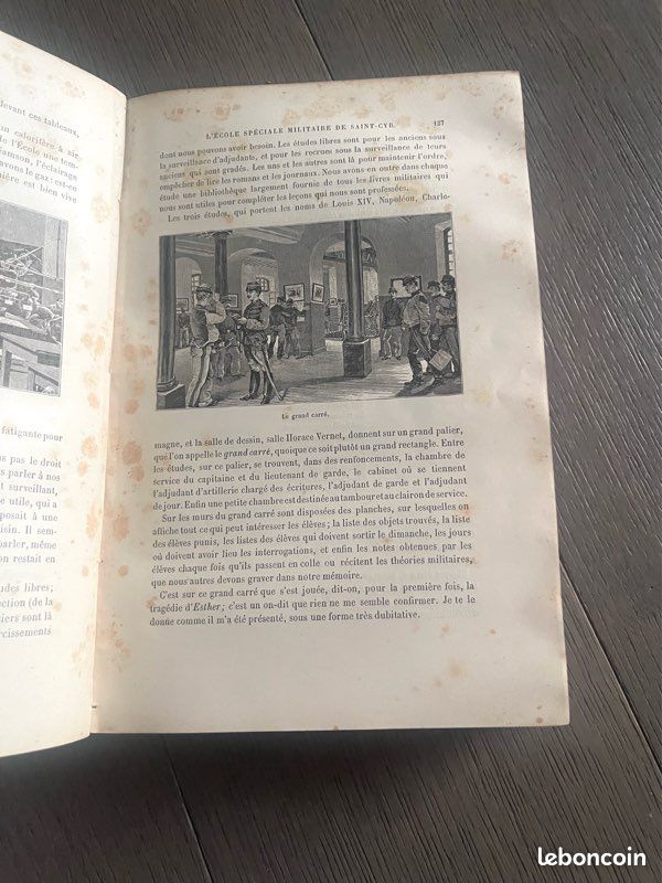 Nos Grandes Écoles Militaires et Civiles – Louis Rousselet – Hachette 1888 – Reliure rouge et or (image 3)