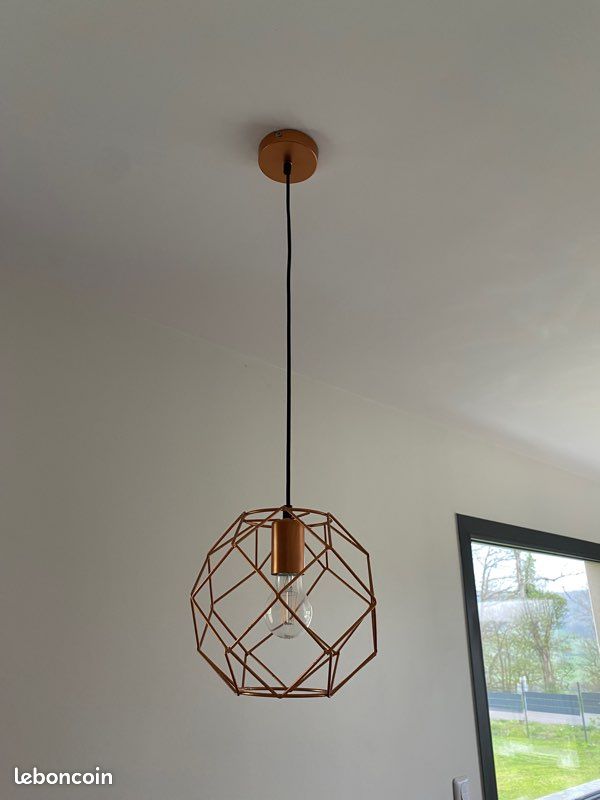 Suspension métal cuivré (image 2)
