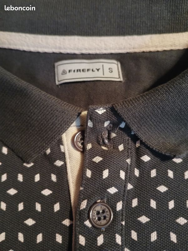 T-shirt garçon polo gris et blanc T.S Firefly (image 2)