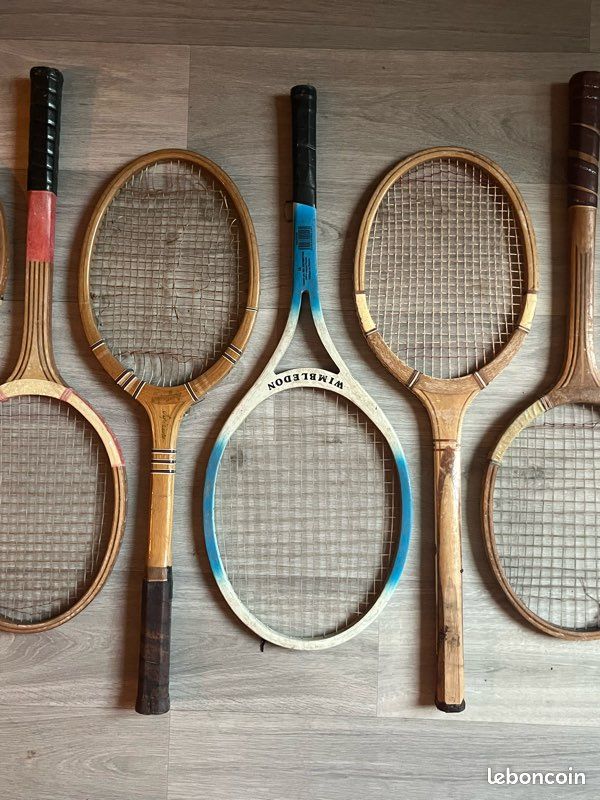 Ancienne raquette de tennis en bois doria spécial | Selency