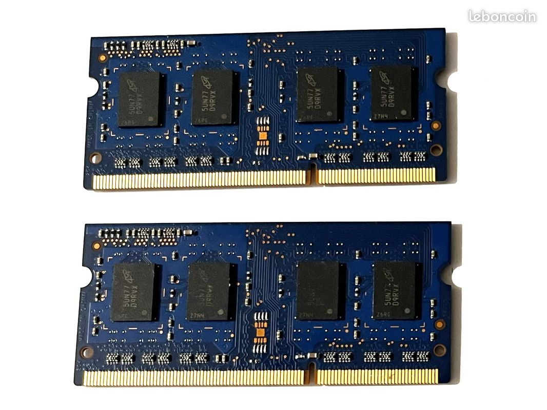 RAM DDR3 8 Go SO-DIMM 12800S DDR3-1600MHz 2x4Go Ramaxel - Accessoires ...