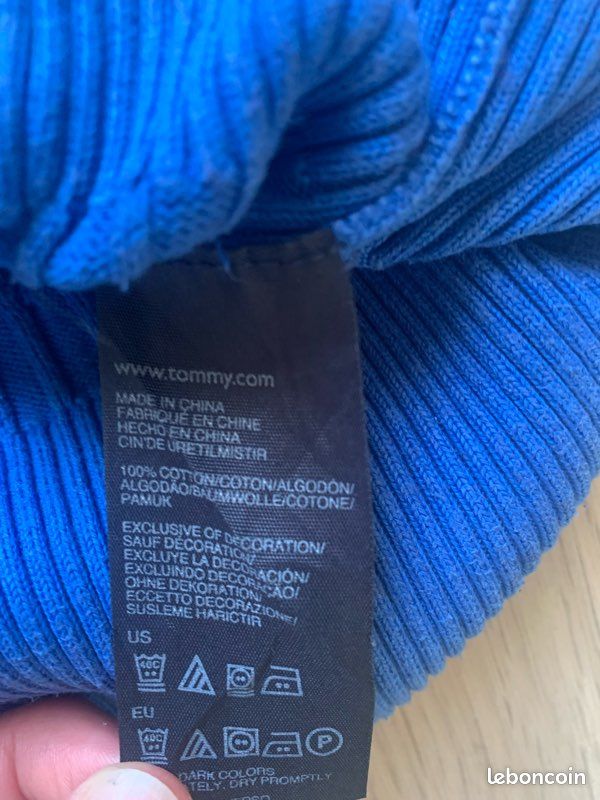 Pull Tommy Hilfiger - Bleu Électrique - Taille M (image 7)