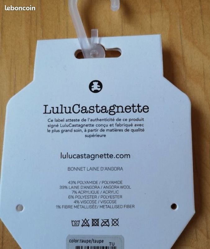 ✴️Bonnet Lulu Castagnette, Neuf, Laine Angora (image 3)