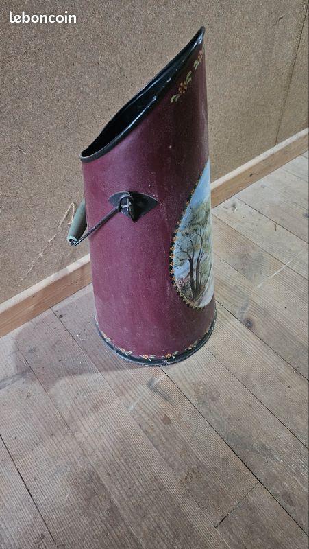 Seau a charbon peint main (image 4)
