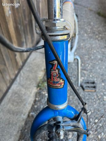 Cadre BMX Vintage Raleigh 410 Avec Fourche Acier Bleu - Old School Années 80, Taille 20 Pouces, Pour Collection Ou Custom