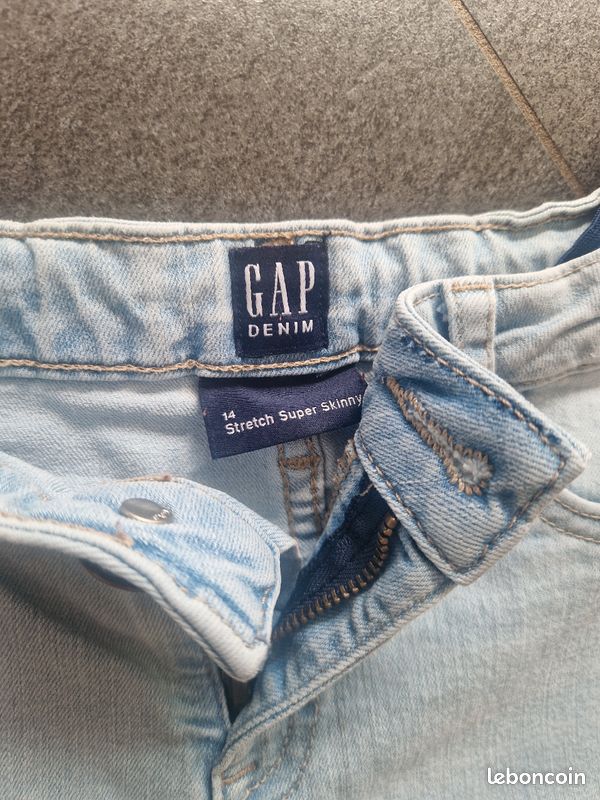 Jeans bleu clair fille taille 14 ans gap Vêtements