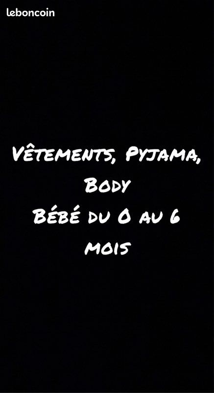 Vêtements, pyjama, body bébé du 0 au 6 mois (image 1)