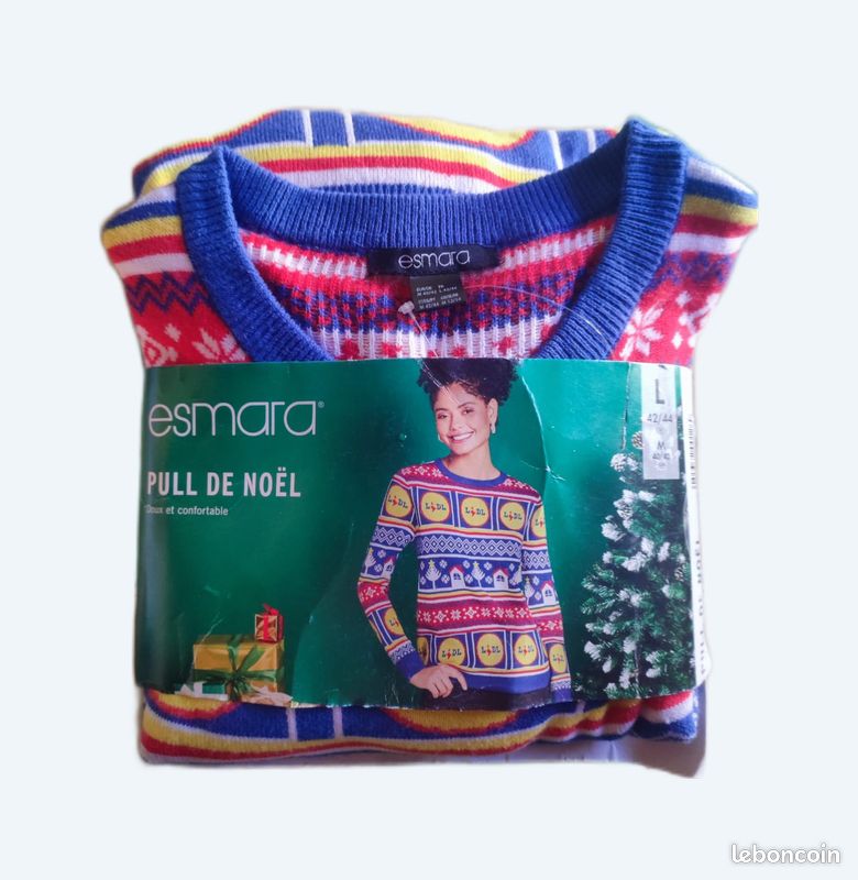 Pull de noêl LIDL 2023 ESMARA NEUF L'authentique 