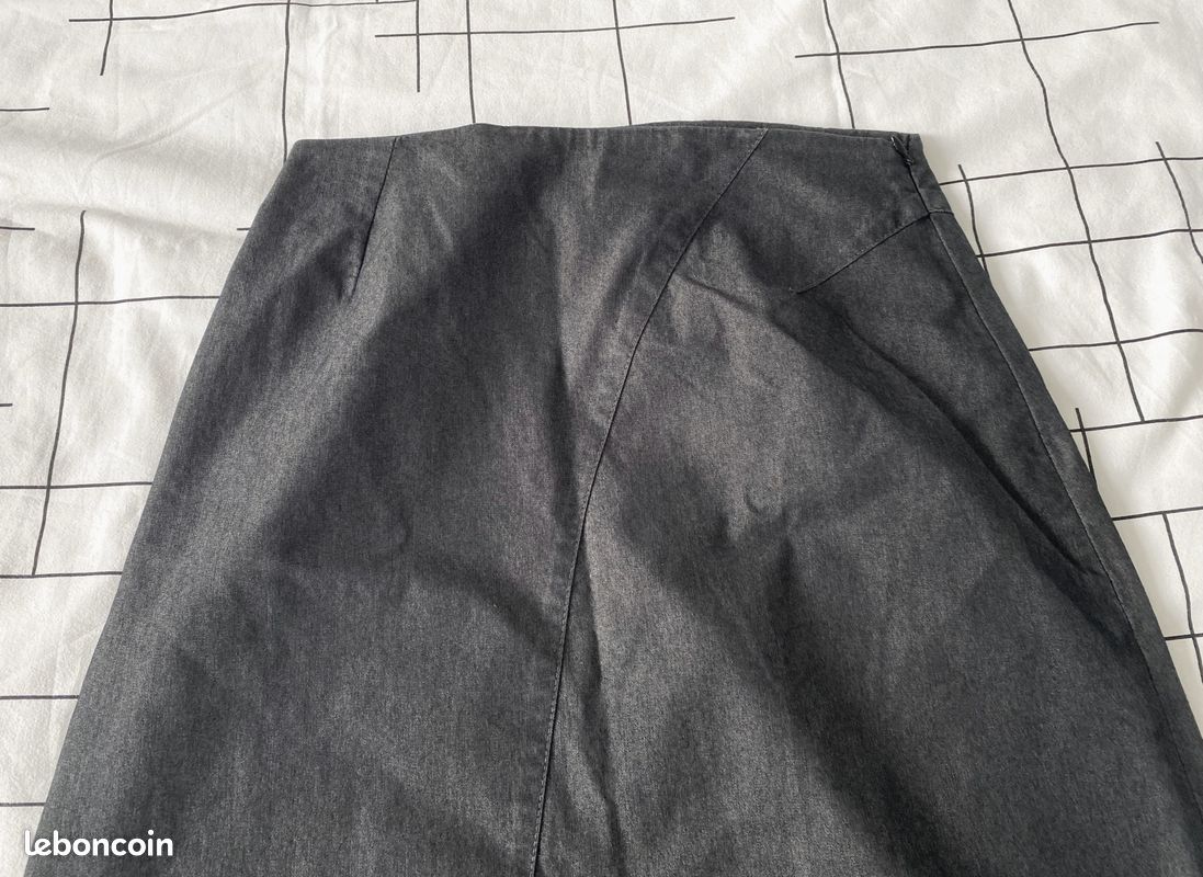 Ensemble veste et jupe longue gris anthracite Taille 38 (image 14)