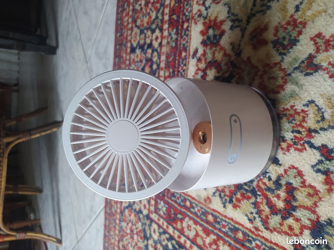Petit ventilateur brumisateur sur batterie (image 2)