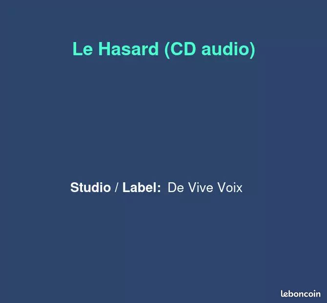 Le Hasard (CD audio) (image 2)
