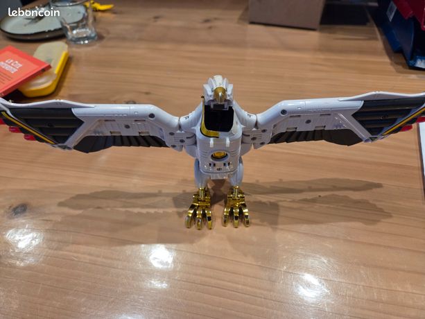 4 Powers Rangers - Falconzord Bandai 1995 - Aigle Vintage