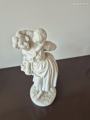 Buste d'Enfant en Biscuit de Limoges - Début XX