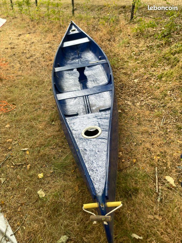 Canoë Bleu avec Chariot de Transport (image 2)