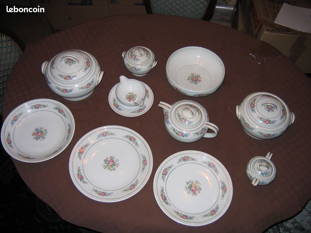Service Porcelaine de Limoges LANTERNIER Année 40 (image 5)