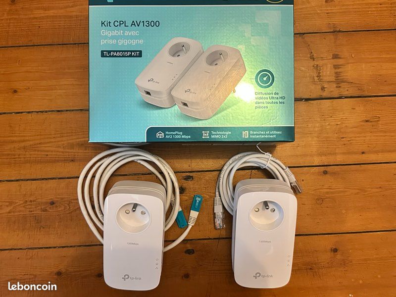 Kit CPL TP-Link AV1300 Gigabit – TL-PA8015P KIT – Comme neuf (image 3)