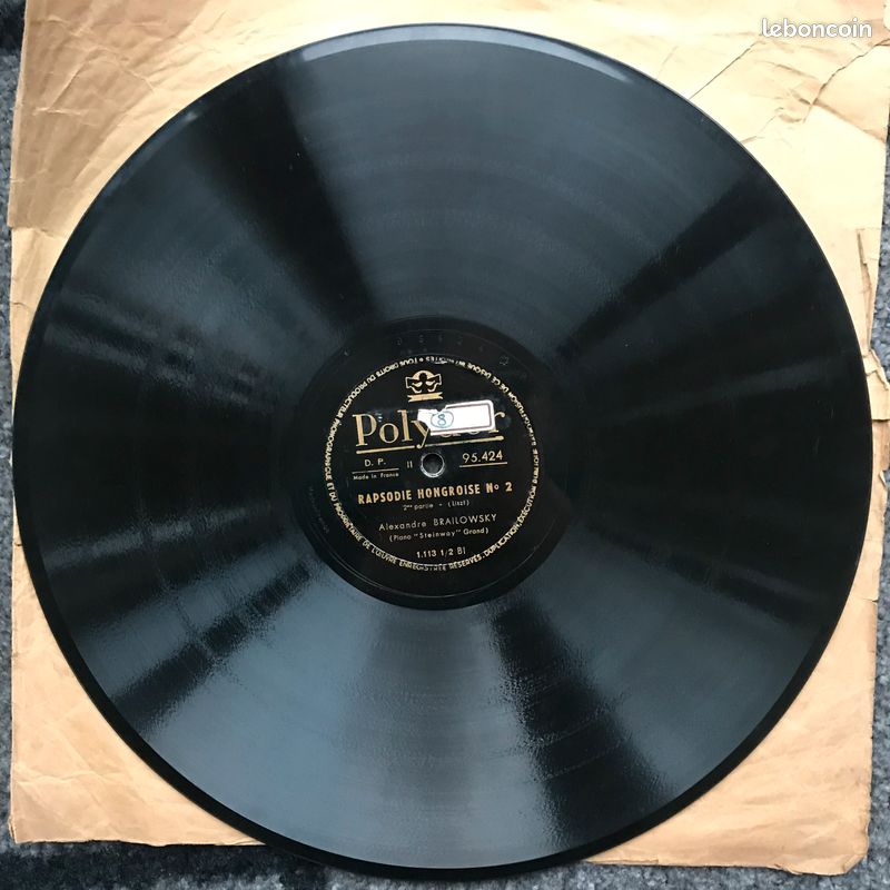 Vinyle RAPSODIE HONGROISE N°2. Franz Liszt. Alexandre Brailowsky piano (image 2)