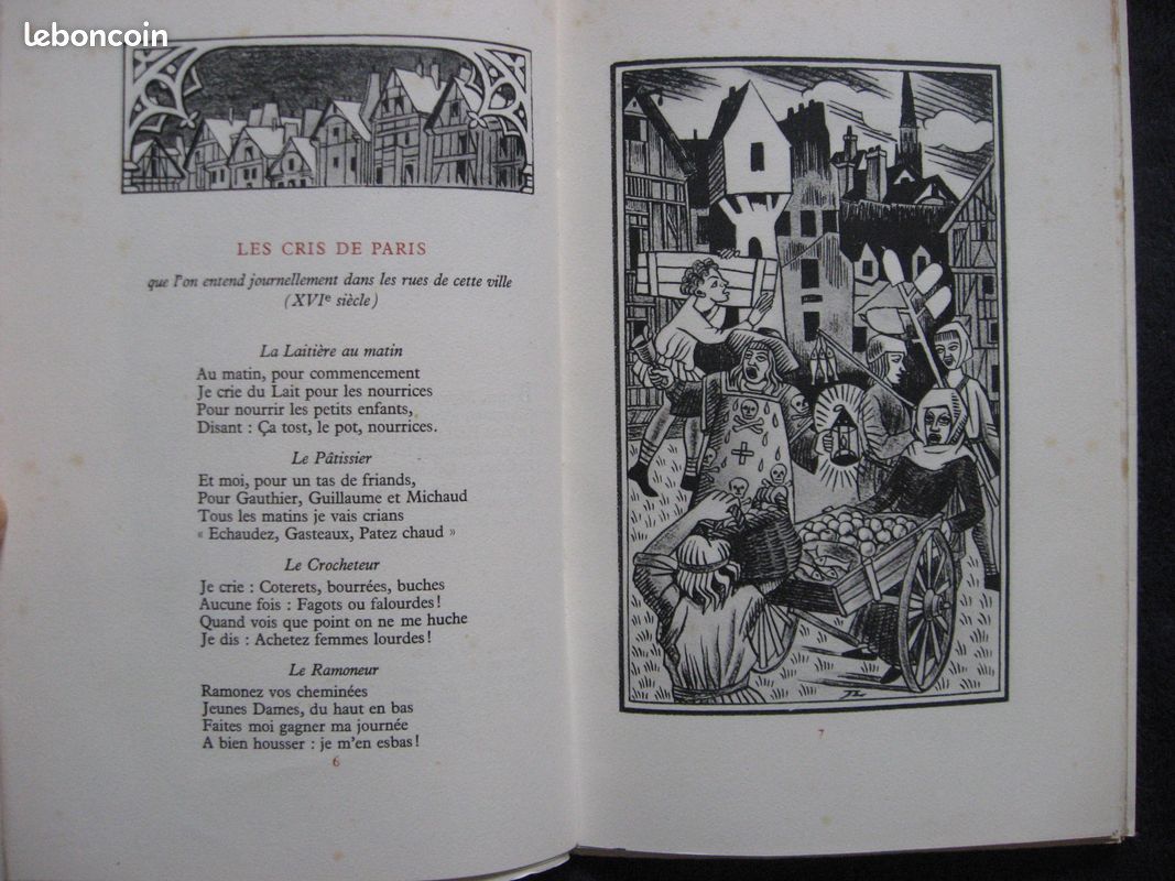"Ames et Visages de Paris";numéroté;28 écrivains;1945s;28 illustrateurs (image 4)
