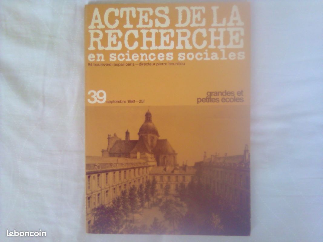 Actes de la Recherche en Sciences Sociales n°39 - septembre 1981 (image 1)