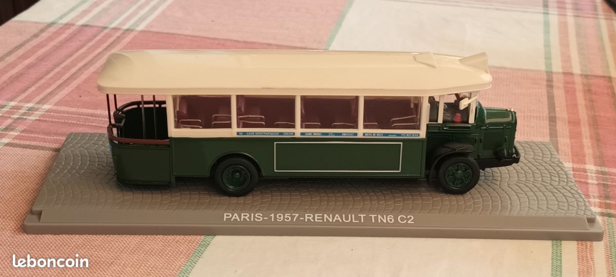 BUS 1/43 RENAULT Tn6-C2 6 Paris 1934 Stadtbus Citybus Hachette Neuf/Boite EUR 34,00 - FR