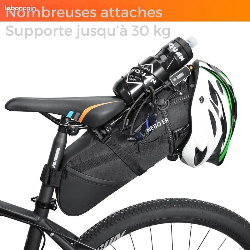 Sacoche De Selle De Vélo OMJMYY, Compacte 12x9x5 Cm, étanche, Réfléchissante, Fixation Facile, Noir Sacoche De Selle De Vélo OMJMYY, Compacte 12x9x5 Cm, étanche, Réfléchissante, Fixation Facile, Noir