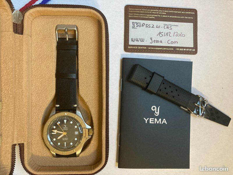 Montre De Plongée YEMA Rare - Mécanique Manuelle - Boîtier Acier Inoxydable Argenté - Occasion