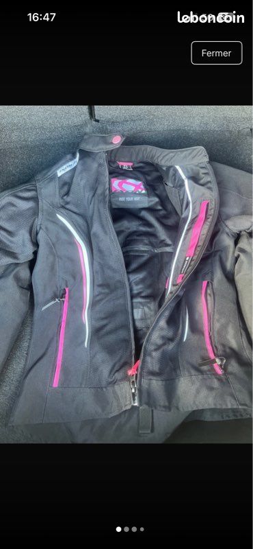 Manteau moto femme (image 1)