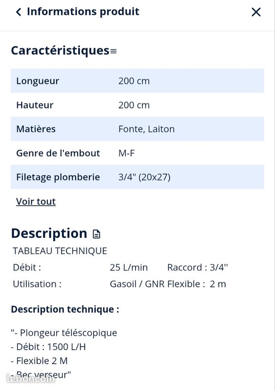 Pompe vide fut fonte (image 2)