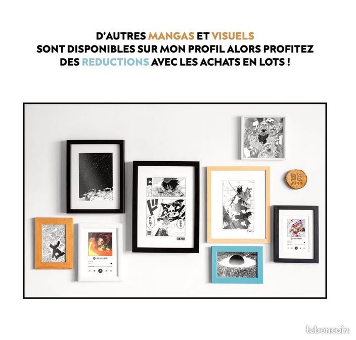 AFFICHE A4 (avec cadre) | CROSSOVER MANGA (Bleach x Hunter Hunter) (image 2)