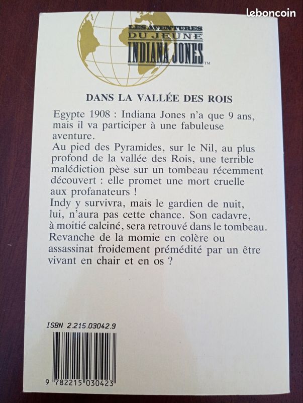 Roman Les aventures du jeune Indiana Jones "Dans la vallée des rois" (image 2)