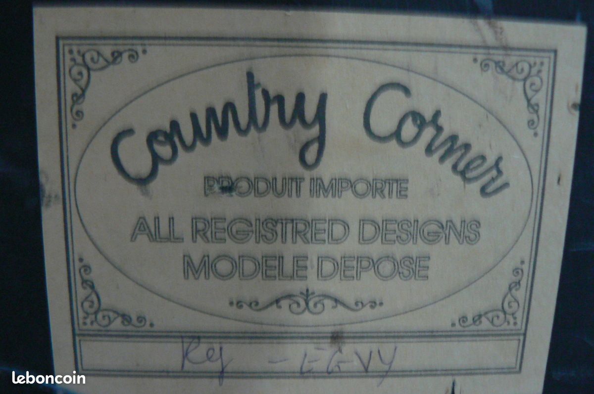 Plaque decorative en relief en bois corner country (image 3)