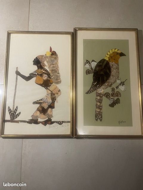 Très rare tableaux réalisé en ailes de papillons (image 1)