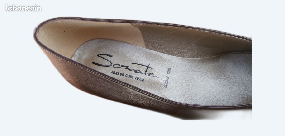 Escarpin femme cuir neuf t36 (image 2)
