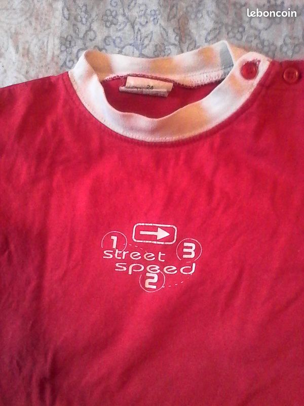 Tee-shirt rouge 2 ans (image 2)