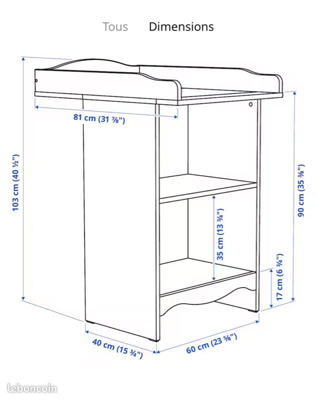 Vends table à langer - IKEA (image 2)