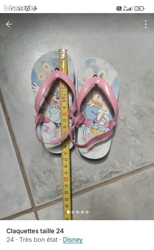Claquettes taille 24 (image 1)