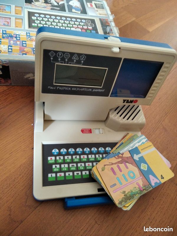 ANCIEN JEU ÉLECTRONIQUE YENO MON PREMIER ORDINATEUR Savoir en boite