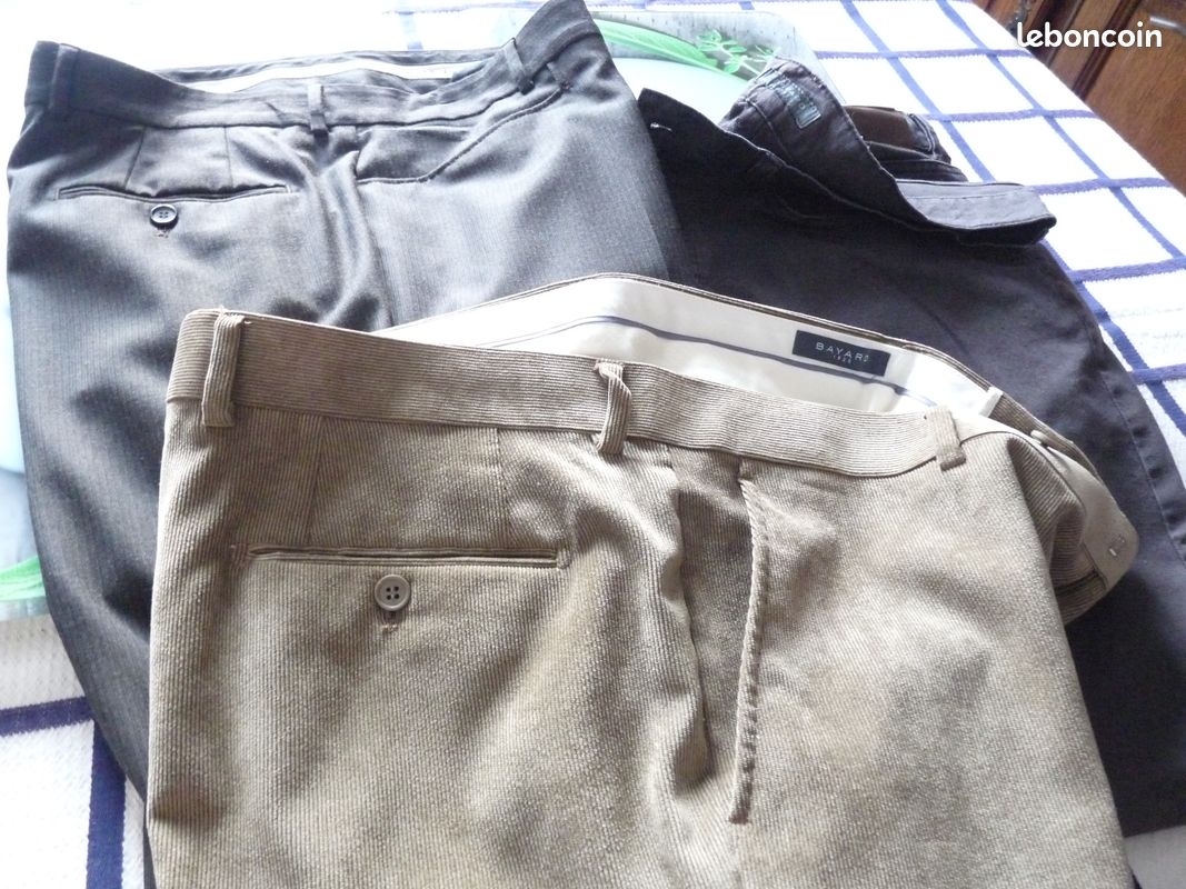 3 pantalons homme "bayard" (image 1)