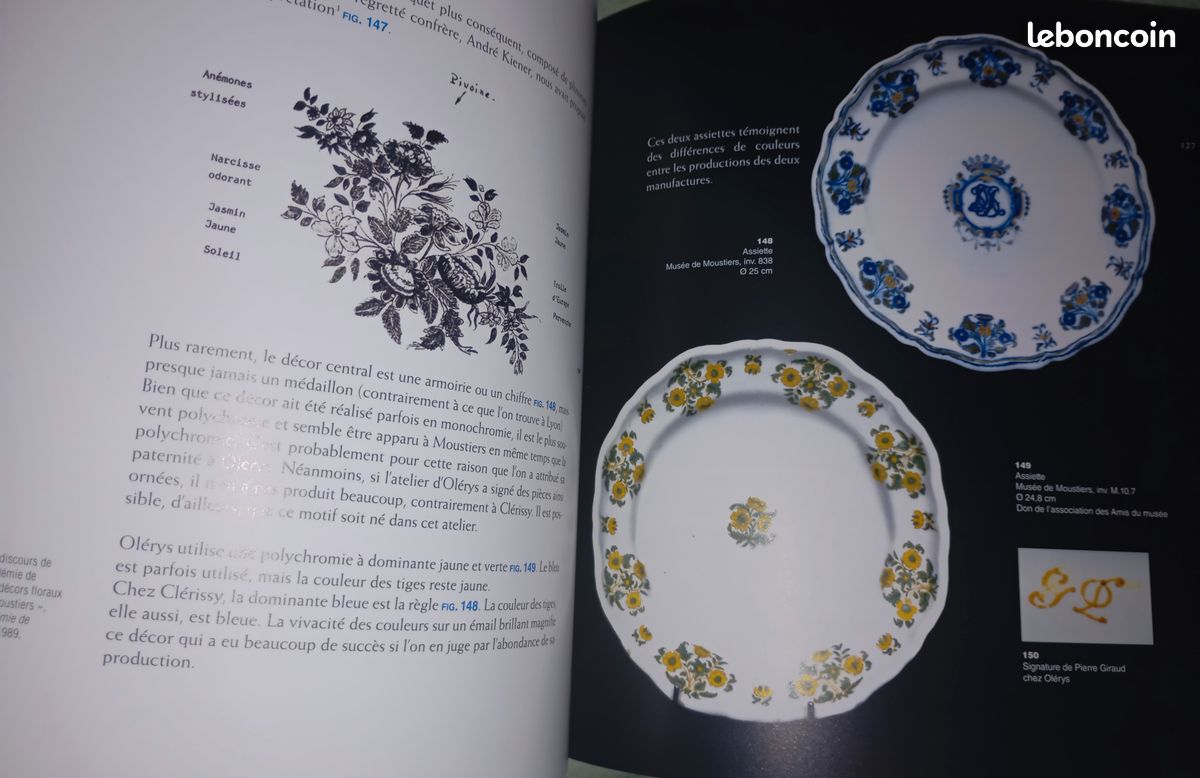 Les faïences de Moustiers du XVIIe au XIXe siècle au musée d'Arbaud d'Aix-en-Provence et au musée de Moustiers. J. C. Alary Neuf prix réduit (image 9)