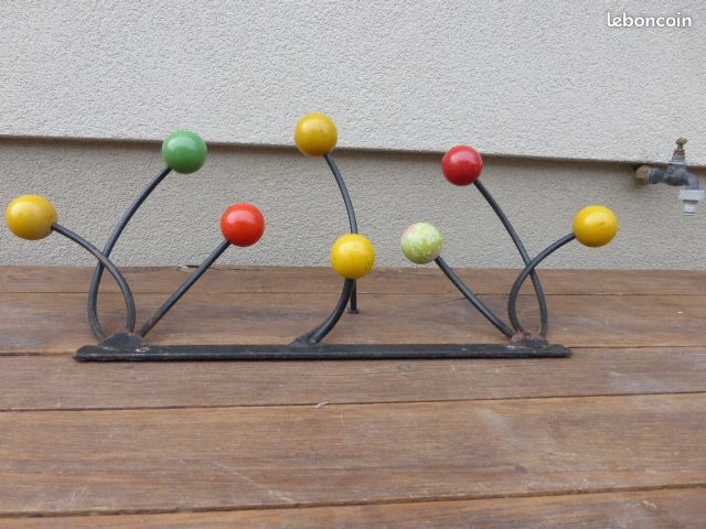 Porte manteaux vintage Roger Feraud pop art années 50 (image 5)