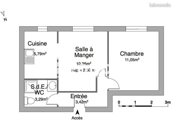 Appartement 2 pièce(s) 33 m²à louer Maisons-alfort