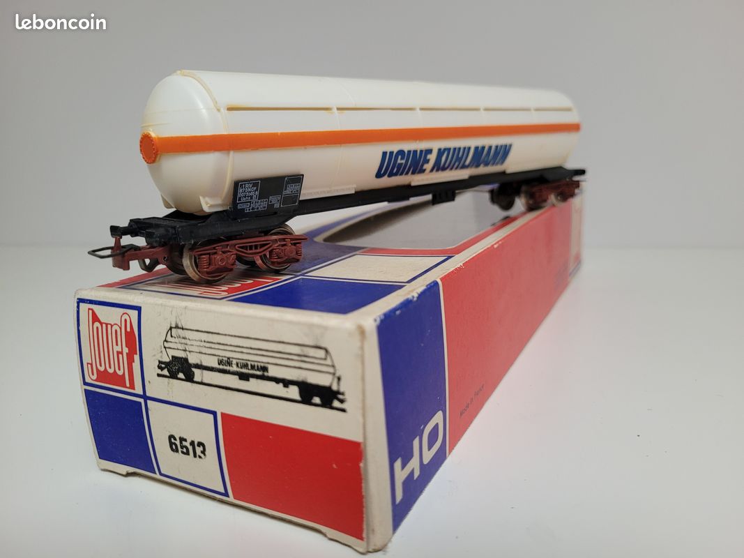Train wagon N° 6513 Wagon citerne grande capacité 80 m3 UGRINE KUHLMANN Jouef Ho (image 1)