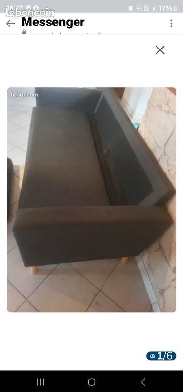 Bois . Petit frigo canapé. Table basse (image 5)