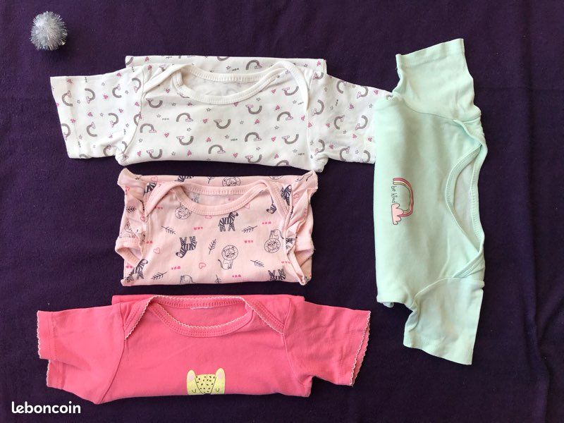 4 bodies coton biologique 3 ans (image 1)
