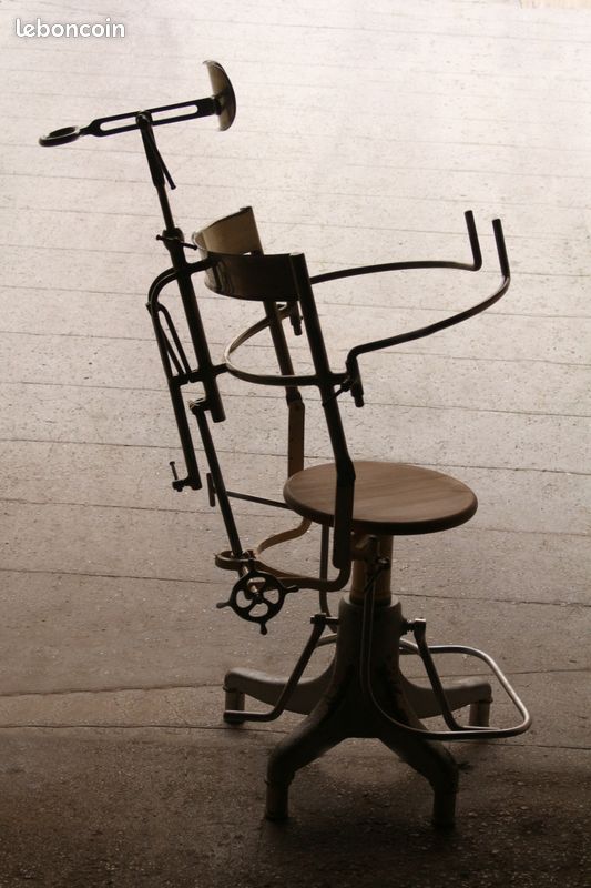 Meuble de métier : impressionnant siège de médecin des années 20/30 (image 5)